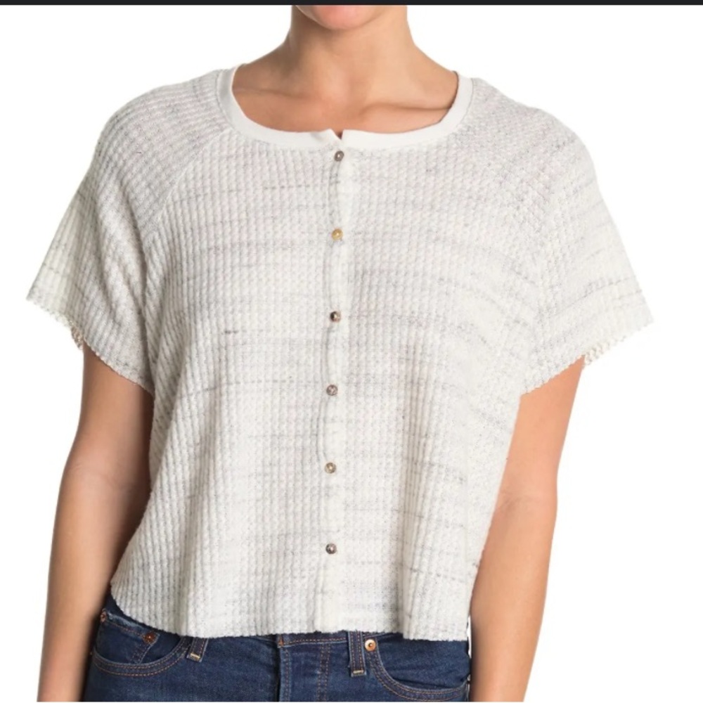 Abound Short Sleeve Waffle Tee - M